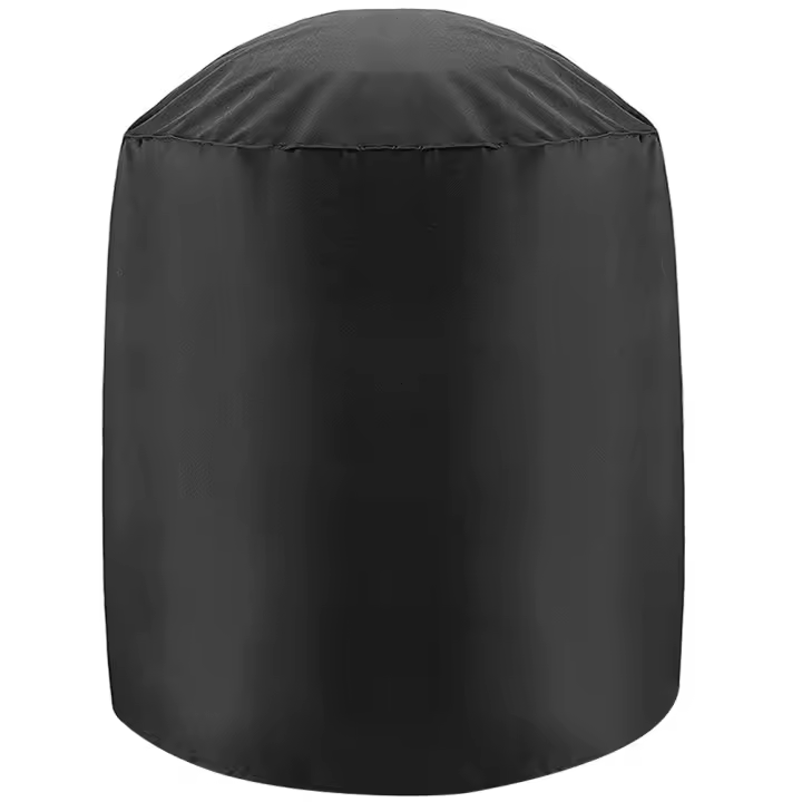 Cubierta para parrilla de barbacoa, cubierta para hervidor de carbón Weber, impermeable, negra, redonda, Gas, exterior, 210D - 1