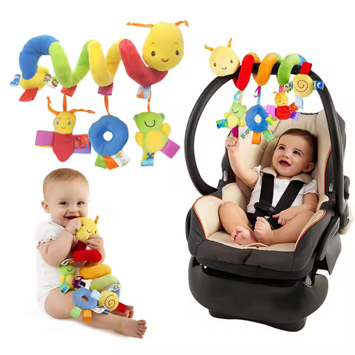 Muñecas Colgantes para Cuna de Bebé Juguetes de Rattles para Asiento de Coche Móviles Suaves para Push Stroller Regalo para Recién Nacidos Material de Tela - 1