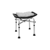Taburete Ducha Redondo con Cojín Impermeable, Silla Regulable, Banqueta Tacos Antideslizantes, Sin Herramientas - Fabricado en España - details 12