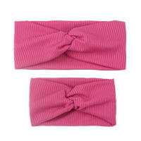 Headband Elástico De Color Sólido Para Niñas Pañalera De Algodón Unisex Accesorios De Moda Para Madres E Hijos Conjunto De Cabello Lindo Y Práctico - details 7