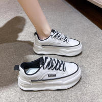 Zapatos deportivos casuales de suela gruesa para mujer, versátiles, nuevos, de verano, blancos, pequeños, 2025 - details 7