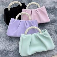 Bolso pequeño francés plisado, bolso pequeño de perlas de hadas de alta gama, bolso de mensajero tipo nube suave para niña - details 19