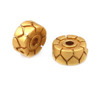 Color dorado mate, latón y perlas de imitación de plástico, espaciador de rueda, cuentas para pulsera, accesorios para hacer joyas Diy - details 27