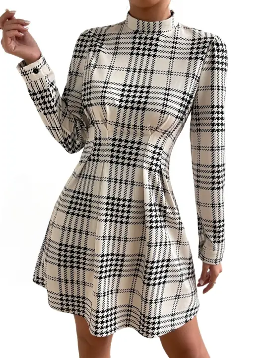 Mini Ds cortos informales de manga larga para mujer, a la moda, elegantes, para fiesta, moda coreana, Y2k - 1