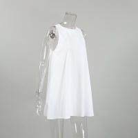 Falda francesa de algodón puro blanco Dre Fresh A-line estilo suave informal para mujer Otoño Invierno nueva colección - details 11