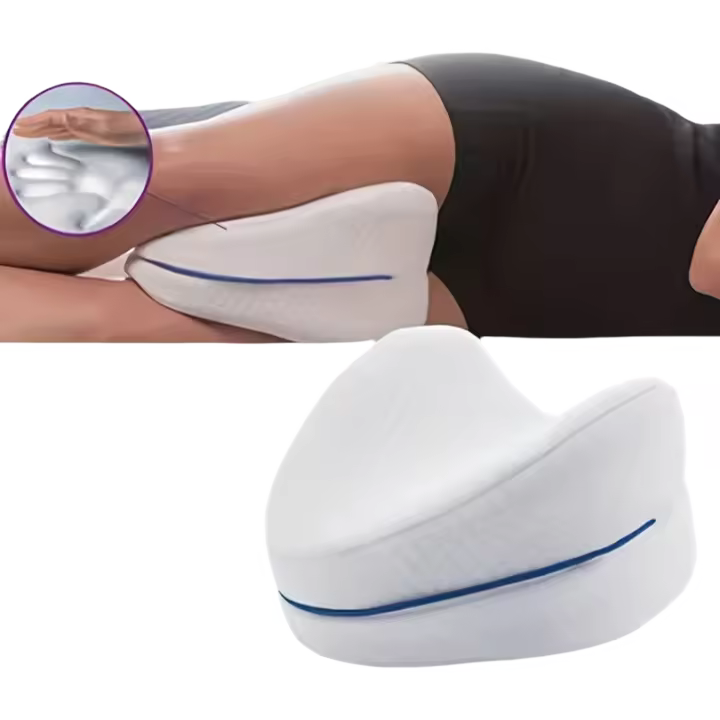 Almohada De Soporte Para Piernas En Forma De Corazón De Espuma De Memoria Lenta Rebound Ideal Para Mujeres Como Cojín De Rodilla - 1