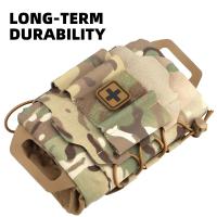 Bolsa para botiquín de primeros auxilios para cinturón de servicio, sistema MOLLE de dos piezas, kit de trauma IFAK, portador de rollo médico para emergencia al aire libre - details 2