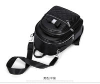 Mochila pequeña de cuero negro para niñas, bolso de hombro pequeño rosa para teléfono móvil, mini mochila informal - details 24