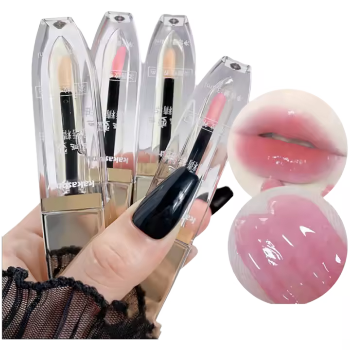 Sérum Labial Hidratante y Cambia de Color Bálsamo Labial Antiséco y Antidesgastado en Tono Rosa - 1