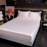 Bonenjoy-sábana bajera para cama tamaño Queen/King, Protector de colchón liso para el hogar, Sábana elástica de lino de Color sólido (sin funda de almohada) - details 1