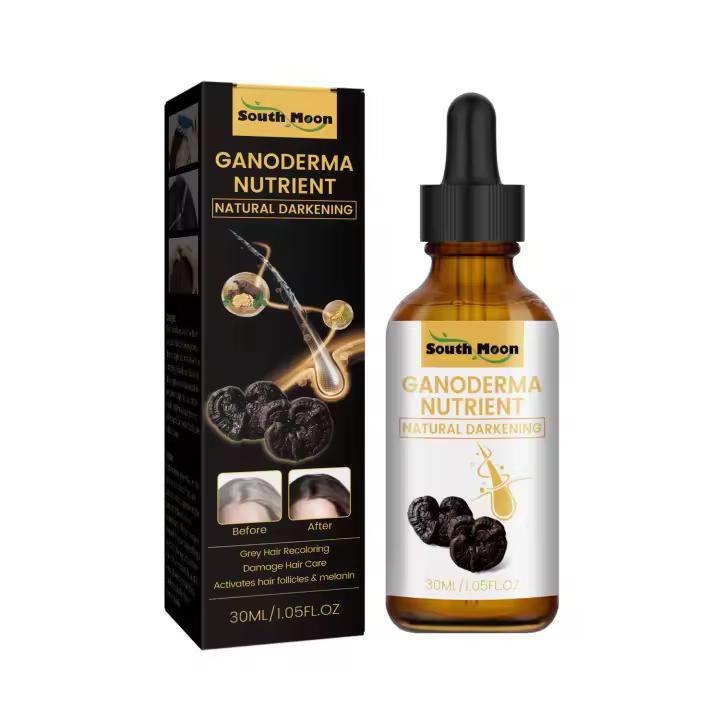Esencia nutritiva e hidratante de Ganoderma blanco a negro para reparar y masajear el cabello - 1
