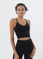 Sujetador deportivo de nailon S-XL para mujer, Bralette, ropa interior transpirable, Leggings deportivos, Top Sexy, 10 colores - details 0