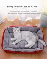 Cama cuadrada de felpa suave para perro y gato, perrera, accesorios para animales, cesta para perros, sofá cama más grande, productos para cachorros medianos, colchón - details 5