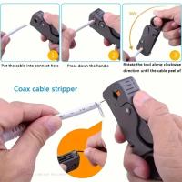 Engarzadora de Cable coaxial de acero al carbono, juego de herramientas pelacables multifuncional resistente al desgaste, extensión de Cable coaxial - details 10
