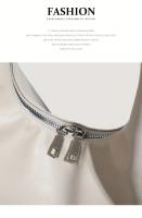 Bolso vintage para mujer, correa ajustable para el hombro, bolso blanco minimalista de gran capacidad para el trabajo, salidas informales - details 3