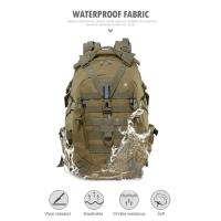 Mochila de Camping de 40L, bolso de viaje para hombre, mochila táctica Molle para escalada, senderismo, bolsa de pesca de hombro reflectante al aire libre - details 1
