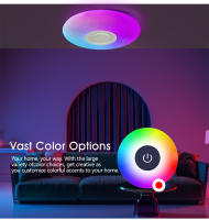Luz de techo LED inteligente RGB con altavoz musical, lámpara regulable con aplicación Bluetooth, 36W, 220V, Control remoto para el hogar, dormitorio y sala de estar, TUYA - details 12