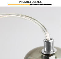 Luces colgantes modernas, pantalla de cristal ámbar transparente, lámparas colgantes para Loft, E27, 220V, para comedor, decoración del hogar - details 4
