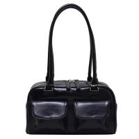 Bolso de mano de moda informal de cuero de PU vintage con diseño de doble bolsillo para mujer - details 26