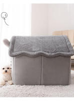 HOOPET-casa de perro de doble techo con forma de Animal, cama cómoda para dormir, suministros para gatos y perros pequeños, nuevo estilo - details 18