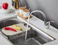 Grifo de latón, grifo mezclador de fregadero de cocina con caño giratorio de un solo mango frío y caliente, grifos de lavabo - details 3