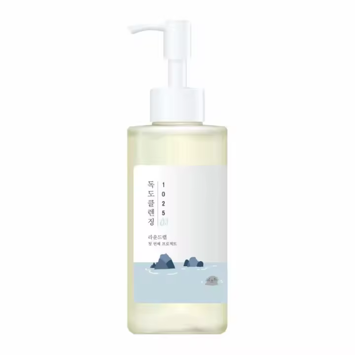 ROUND LAB 1025 Dokdo Cleansing 6.76 Fl Oz, limpiador de aceite facial para rostro, limpieza profunda de poros, maquillaje impurezas de puntos negros - 1