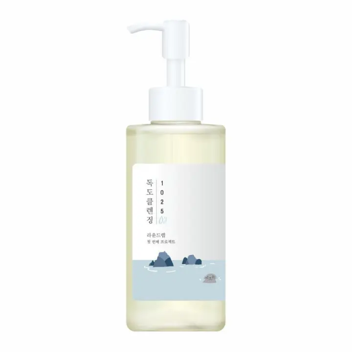 ROUND LAB 1025 Dokdo Cleansing 6.76 Fl Oz, limpiador de aceite facial para rostro, limpieza profunda de poros, maquillaje impurezas de puntos negros - 1