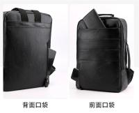 Mochilas de negocios impermeables para hombre, bolso para portátil de cuero PU, gran capacidad, carga USB, bolsa de viaje a la moda - details 10