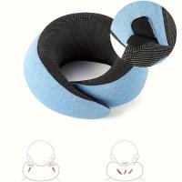 Almohada De Viaje De Espuma Viscoelástica Pura, Suave Y Transpirable, Funda Lavable A Máquina, Kit De Viaje En Avión, Almohada - details 6
