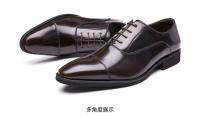 Zapatos Oxford clásicos de charol para hombre y cómodos zapatos de vestir informales de moda de otoño, con logotipo de entrega a domicilio - details 4