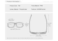 KINGSEVEN-gafas de sol ultraligeras TR90 para hombre y mujer, lentes polarizadas Cat.3, UV400 TAC, para conducir, informales, 7361 - details 1