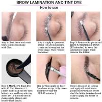 Kit de levantamiento de pestañas, maquillaje de ojos, combinación de tinte de cejas, potenciador de pestañas - details 7
