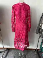 2025falda de encaje con cuello redondo para mujer, farol ahuecado Vestido de manga, cintura ajustada, ropa informal de noche, fiesta de graduación - details 0