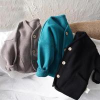 Moda coreana abrigo para niños cárdigan de manga larga otoño bebés niñas algodón Casual Top abrigos chaqueta primavera - details 3