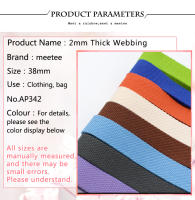 Meetee Cinta Adhesiva de Lona de 8 Metros y 38 Mm para Bricolaje, Accesorios de Costura de Ropa, Decoración de Fiestas y Bodas, Material Spandex/Nylon - details 1