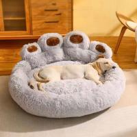 Cama de perro de lujo pata en forma de felpa perro estera, cama para mascotas para perros pequeños medianos y grandes, suministros gatito, perro mascota calmante cama, estera lavable - details 9