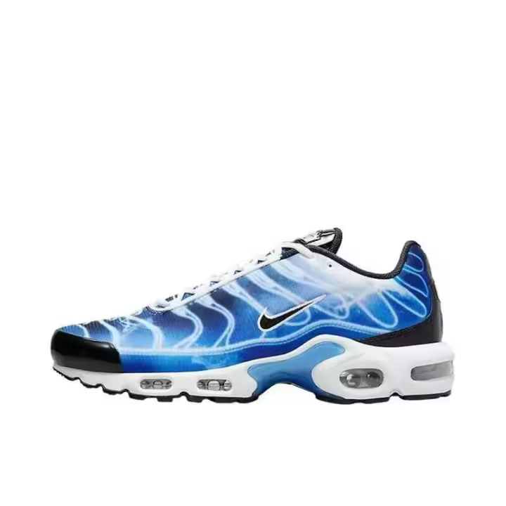 Leten Air Max Plus Zapatos para correr informales de corte bajo, cómodos, versátiles, antideslizantes, duraderos y de corte bajo para hombre y mujer, zapatos de trabajo grises y rojos - 1