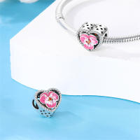 Encantos de Pulsera S925 Plata Esterlina con Esqueleto y Flor para Mujeres Joyería Fina de Cumpleaños Regalo de Diy con Cuentas de Zircono y Piedra Natural - details 3