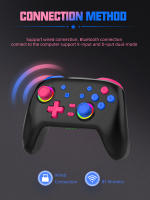 Mando inalámbrico Pro controlador de juego para NSwitch OLED/Lite, Joystick para PC/Steam Deck con 6 ejes - details 1