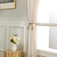 Cortinas Opacas de salón, 2 Piezas, Cortinas térmicas aislantes frío y Calor para Dormitorio con Ojales Gris Claro - details 4