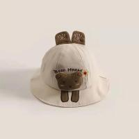 Gorra de Pescador de Algodón Suave para Bebé Gorra de Sol Casual para Niños Pequeños con Orejas de Dibujos Animados - details 11