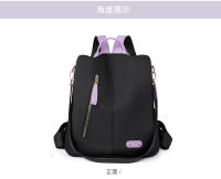 Mochila antirrobo negra para mujer, morral sencillo a la moda, informal, pequeña, impermeable, para viaje - details 22