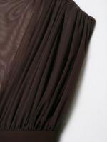 Nuevo vestido de malla de seda estilo occidental elegante y versátil a la moda para mujer - details 7