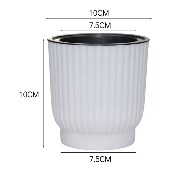 Riego automático de plástico transparente de doble capa con absorción de agua hidropónica perezosa ETA, decoración del hogar - 1