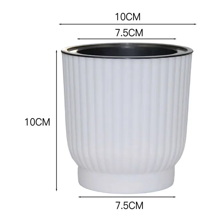 Riego automático de plástico transparente de doble capa con absorción de agua hidropónica perezosa ETA, decoración del hogar - 1