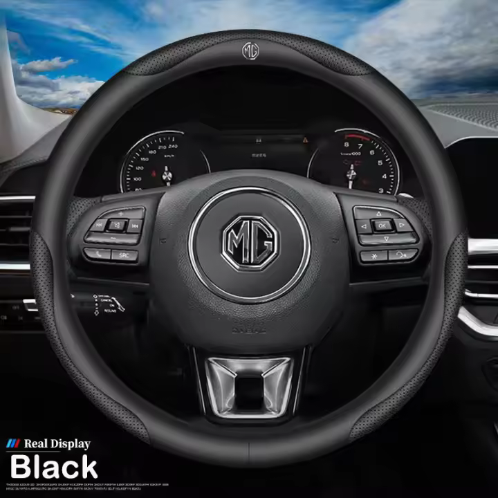 Cubierta de Volante de Cuero Transpirable Antideslizante Accesorios de Estilo de Coche para MG EP HS ZS EHS EZS EV MG3 3SW Hecho en China - 1