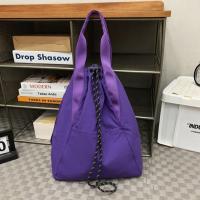 Mochila de nailon de gran capacidad con asa, bolso de hombro con cordón doble, mochila deportiva multifuncional impermeable - details 12