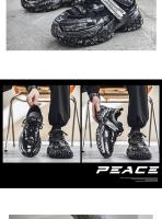 Zapatos De Hombre Zapatillas De Deporte Transpirables, Zapatillas De Correr De Suela Gruesa Que Aumentan - details 15