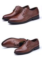 2025 nuevos zapatos casuales versátiles con cordones para hombres de vestir de negocios de cuero de talla grande - details 8