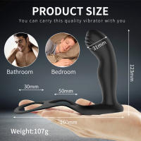 Vibrador Anal 3 en 1 Estimulador de Prostatea y G Spot para Hombres 10 Velocidades - details 7